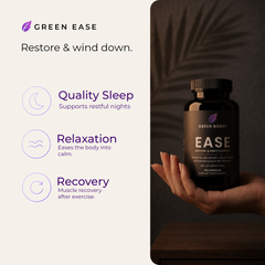 Green Ease — restore and wind down: quality sleep, relaxation, and muscle recovery after exercise
